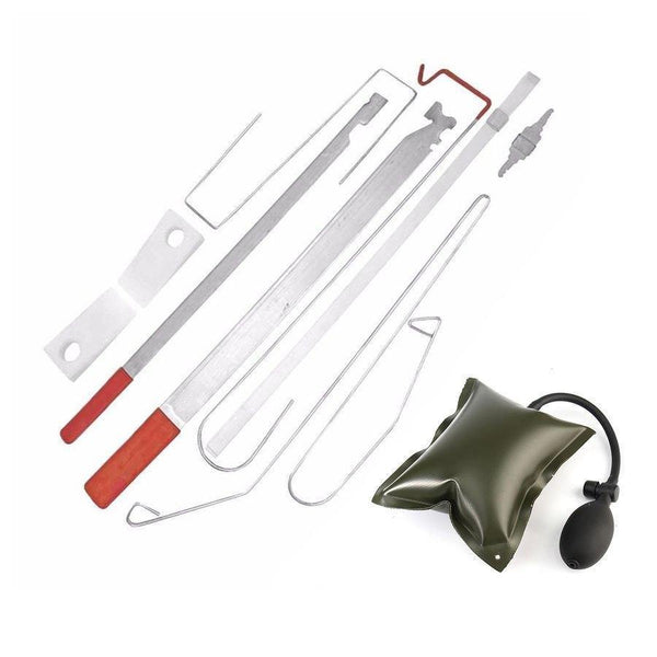 Planet Gates 9Pcs Auto Repair Auxiliary Maintenance Tools Door Expander Car Door Maintenance Kits (9 Door Tools and 1 Air Bag)