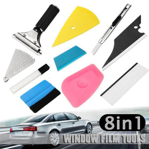 Planet Gates 9Pcs Car window repair tool Set Vinyl Car Film Wrap Tool Kit universal for Auto Fiber Glass Window Tint Tool Scrapers