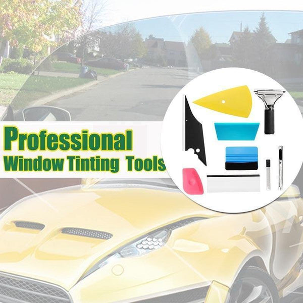 Planet Gates 9Pcs Car window repair tool Set Vinyl Car Film Wrap Tool Kit universal for Auto Fiber Glass Window Tint Tool Scrapers