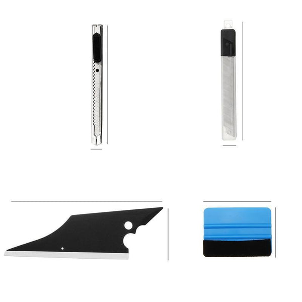 Planet Gates 9Pcs Car window repair tool Set Vinyl Car Film Wrap Tool Kit universal for Auto Fiber Glass Window Tint Tool Scrapers