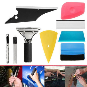 Planet Gates 9Pcs Car window repair tool Set Vinyl Car Film Wrap Tool Kit universal for Auto Fiber Glass Window Tint Tool Scrapers