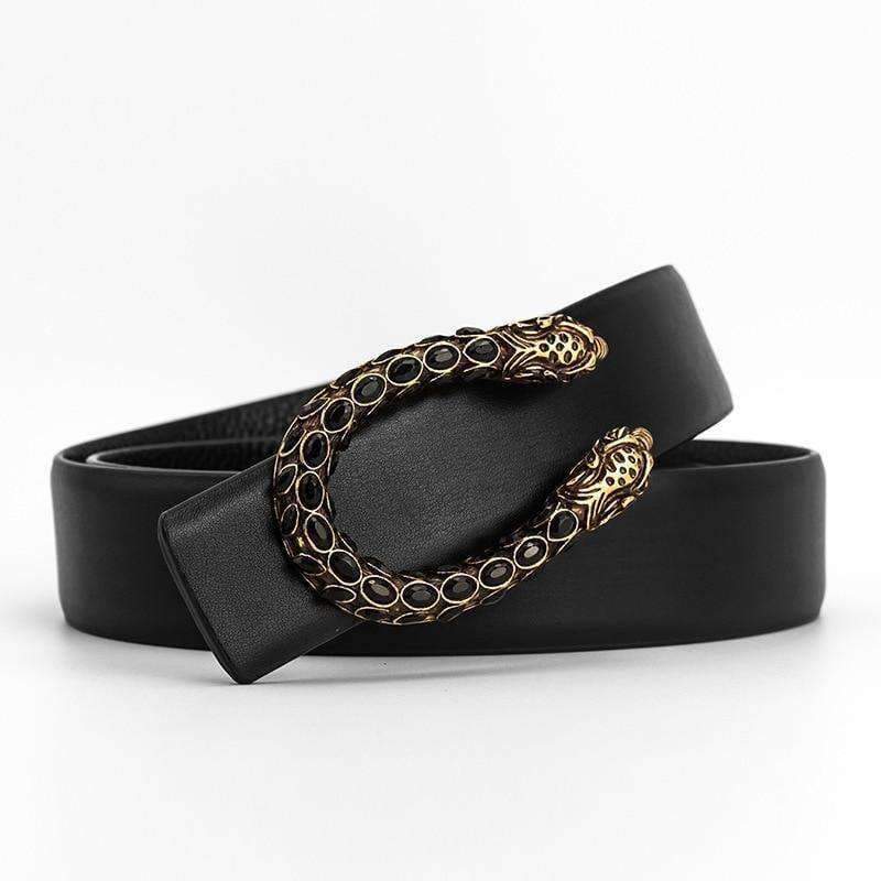 Planet Gates A / 100cm Designer Luxury Brand Belts For Men Genuine Leather Belts Women Tiger Head Water Drill Copper Buckle Cowhide Belt For Jeans