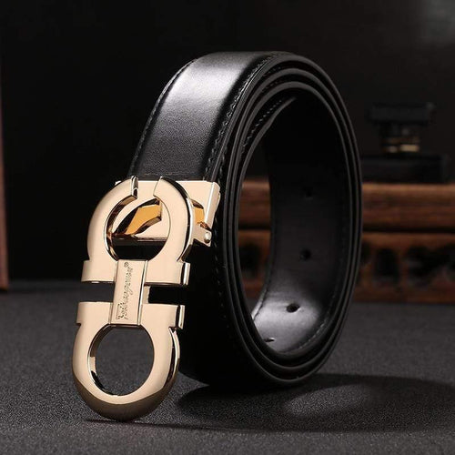 Men's Genuine Leather Dress Belt Alloy Pin Buckle Belt For Men  Business Men Belt Fancy Fashion Jeans Belt