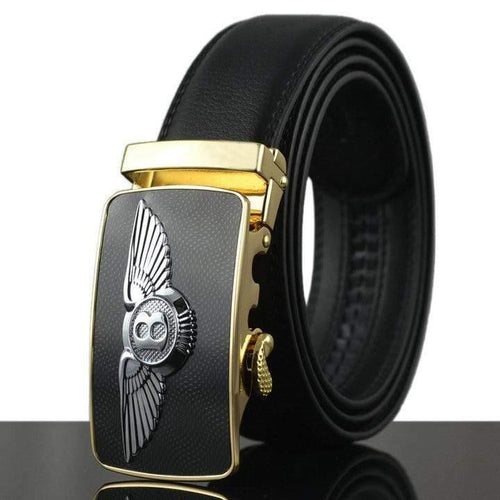 Automatic Buckle Men Belts Fashion Business Belt Famous Brand Luxury Belts For Men Leather