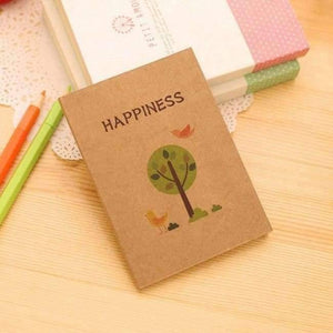 Planet Gates A 12 pcs/lot 12x9cm Vintage Happiness Birds And Flower Min Diary Notebook Writing Pads Office School Supplies