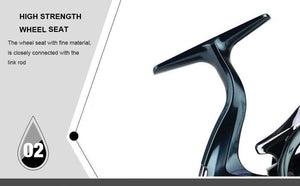 Planet Gates A / 14 / 1000 Series FISH 13+1BB Spinning Fishing Reel Metal XS1000 - 7000 Series Spinning Reel Fishing