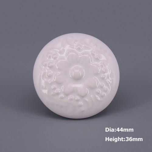1x Classic White  Porcelain/Ceramic Drawer Pull Knob Cabinet Cupboard Door Handle Knob