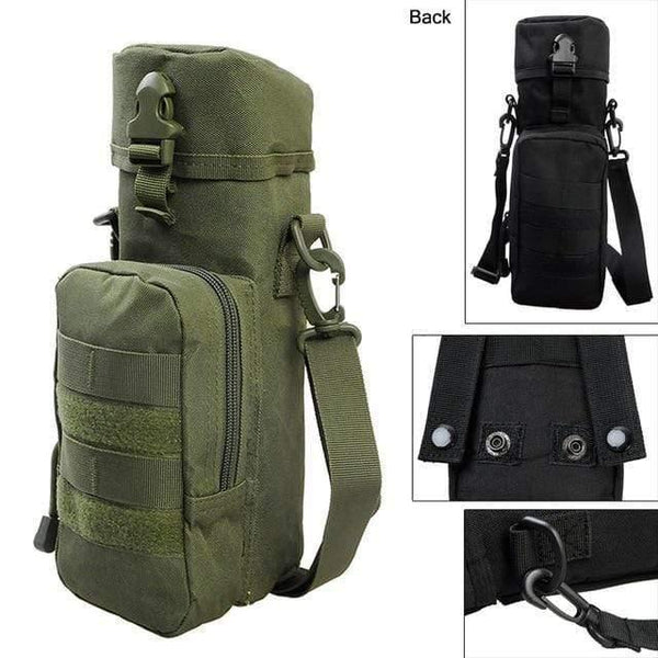 Planet Gates A-2 Water Bottle Pouch Tactical Army Water Bags Kettle Accessory Bags for Camping Hiking Travel Survival Kits Holder