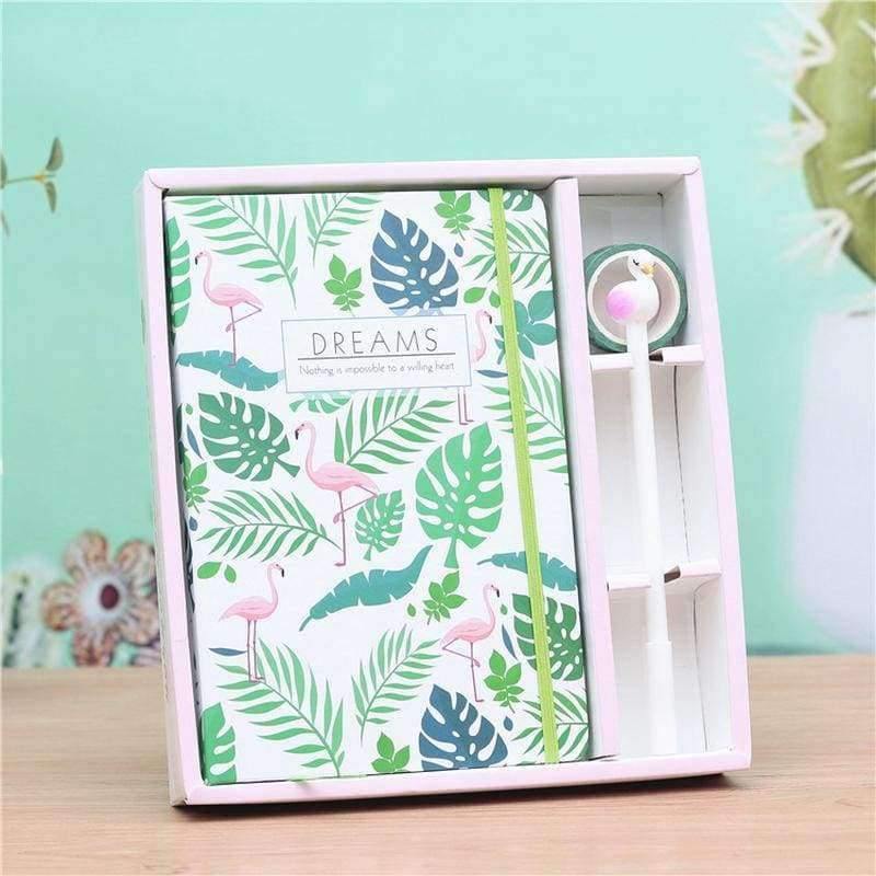 Planet Gates A / 21x23cm Flamingo Princess Diary Student Notebook Paper Book Writing Pads Office & School Supplies Stationery Wholesale Gift