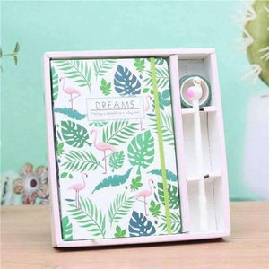 Planet Gates A / 21x23cm Flamingo Princess Diary Student Notebook Paper Book Writing Pads Office & School Supplies Stationery Wholesale Gift