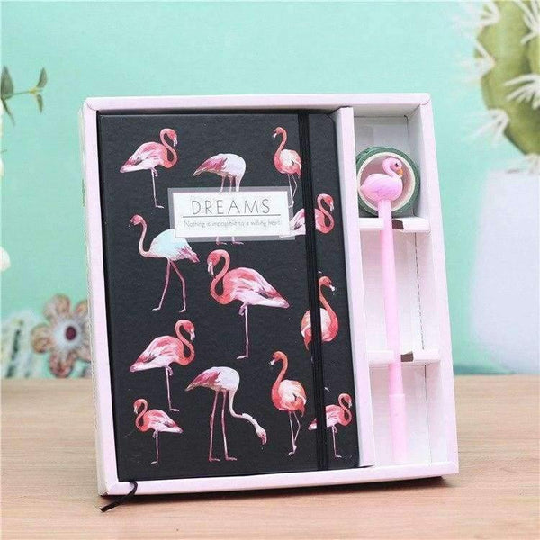 Planet Gates A / 21x23cm Flamingo Princess Diary Student Notebook Paper Book Writing Pads Office & School Supplies Stationery Wholesale Gift
