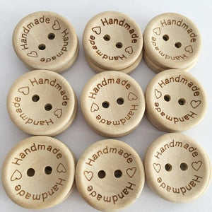 Planet Gates A 25pcs / 15 mm 100Pcs/lot Wooden Buttons Clothing Decoration Wedding Decor  Handmade Letter Love DIY Crafts Scrapbooking For Sewing Accessories