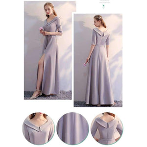Planet Gates A / 4 / China Popular Formal Dress Boat Neck Sleeveless Elegant Bridesmaids Dresses Lady Fashion Designer LX719