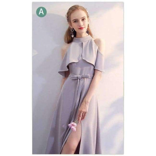 Planet Gates A / 4 / China Popular Formal Dress Boat Neck Sleeveless Elegant Bridesmaids Dresses Lady Fashion Designer LX719
