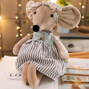 42CM Cute Ballet Mouse Plush Toys Lovely Dressing Cloth Animal Mouse Dolls Stuffed Soft Baby Toys Birthday Christmas Gifts