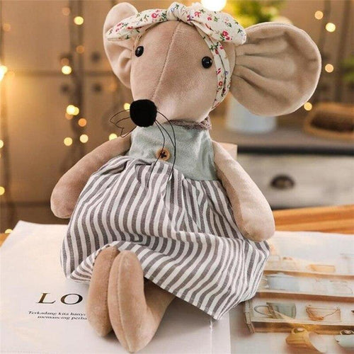 42CM Cute Ballet Mouse Plush Toys Lovely Dressing Cloth Animal Mouse Dolls Stuffed Soft Baby Toys Birthday Christmas Gifts
