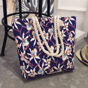 Planet Gates A / 42X10X35 Summer Women Canvas bohemian style strip Shoulder Beach Bag Female Casual Tote Shopping Big Bag floral Messenger Bags