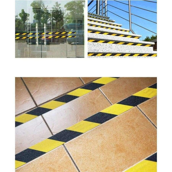 Planet Gates A 5m Length DIY Stairs PET Scrub Warning Strip Anti-collision Sticker Single Sided Adhesive Safety Tape for Stairs Ground