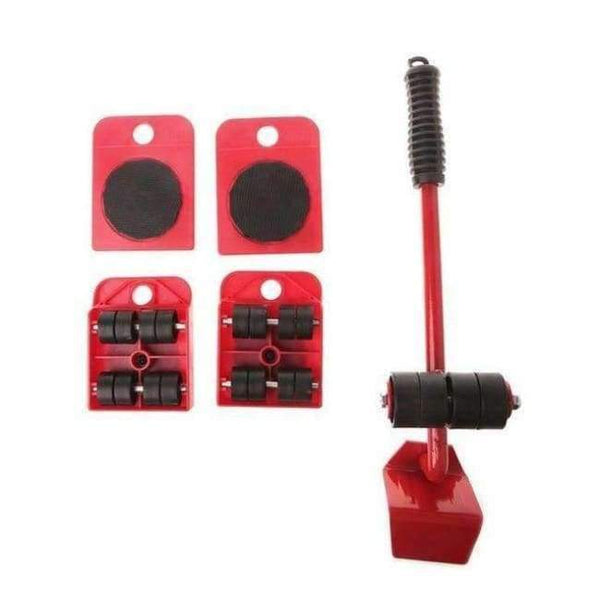 Planet Gates a 5pcs Hand Tool Set Furniture Transport Set 4 Mover Roller+1 Wheel Bar Furniture Transport Lifter Hand Tool Set high quality