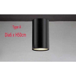 Planet Gates A 6x50cm LED 5W / Warm White Contemporary Black/White Cylinder Aluminum modern LED Ceiling Lights lustre Exhibition Office Dome Light Commercial Light