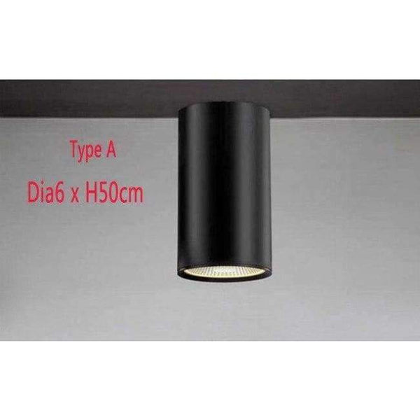 Planet Gates A 6x50cm LED 5W / Warm White Contemporary Black/White Cylinder Aluminum modern LED Ceiling Lights lustre Exhibition Office Dome Light Commercial Light