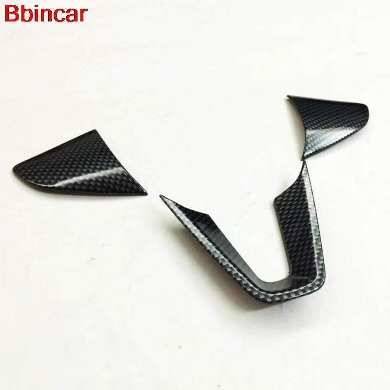Planet Gates A ABS 3pcs Bbincar ABS Chrome Steering Wheel Decorate Trim Sticker Car Interior Accessories For Honda City LHD 2014 2015 2016