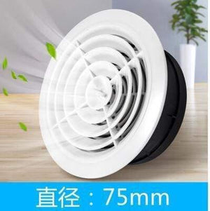 Adjustable round plastic air ventilation cover Fan Outlet Vent Extractor ceiling hole for kitchen bath air outlet fresh system