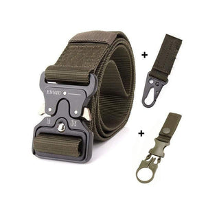 Nylon Tactical Belt Army Belt Men Outdoor Training Belts Black High Quality Easy Unlock Metal Military Buckle Belt