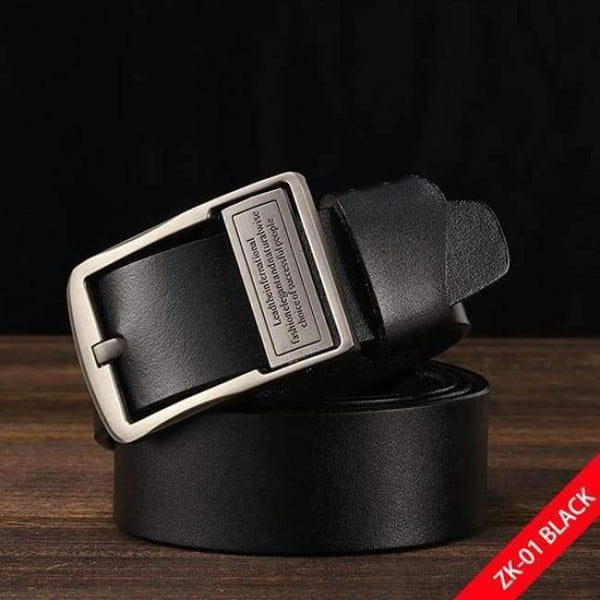 Planet Gates A black / 105cm [DWTS]belt male leather belt men male genuine leather strap luxury pin buckle belts for men belt Cummerbunds ceinture homme