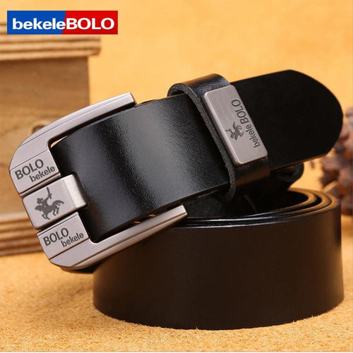 Men Real Cow Leather Business Designer Belt Men Vintage Luxury Quality Genuine Leather Belt Man Buckles