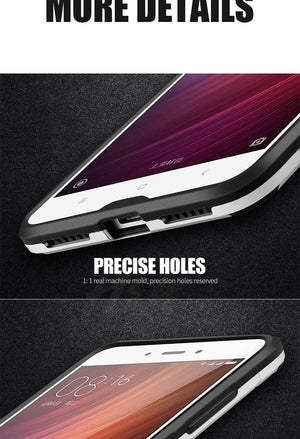 Planet Gates A / Black H&A Luxury Armor Shockproof Phone Case For Xiaomi Redmi Note 4 4X Protective Cover Note 4 Global Version Holder Phone bags cases