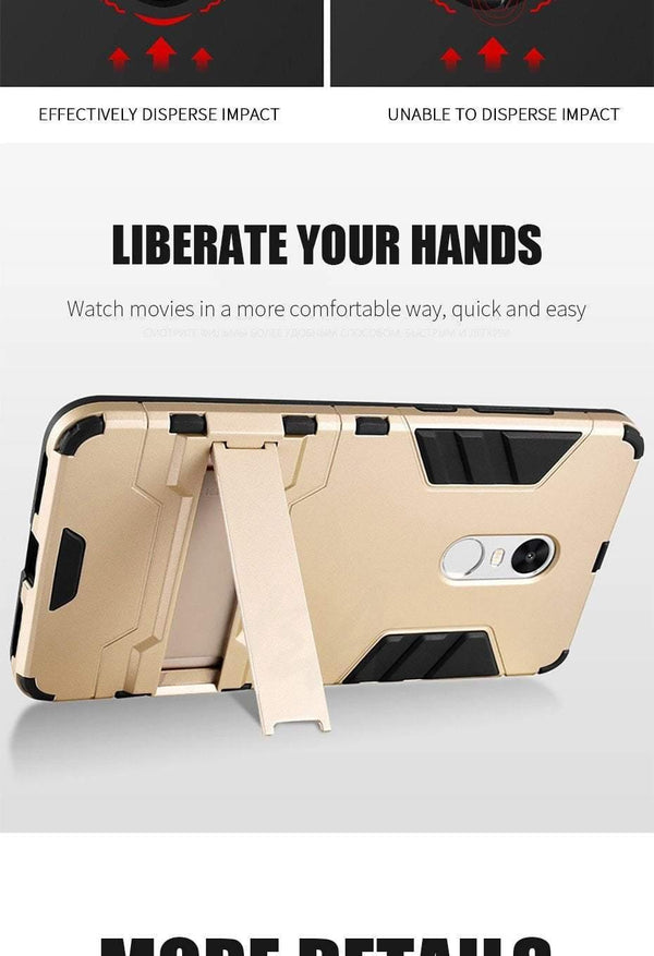Planet Gates A / Black H&A Luxury Armor Shockproof Phone Case For Xiaomi Redmi Note 4 4X Protective Cover Note 4 Global Version Holder Phone bags cases