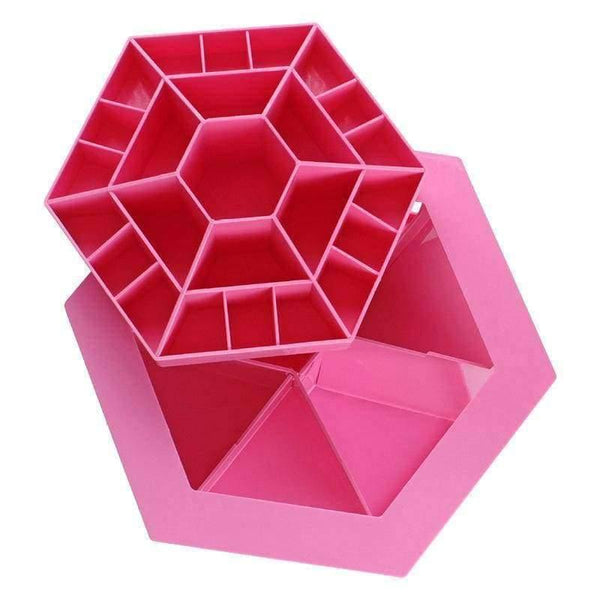 Planet Gates A black Multifunctional Rotating Makeup Organizer For Cosmetics Desk Accessories Home Storage Organization Jewelry DIY Containers