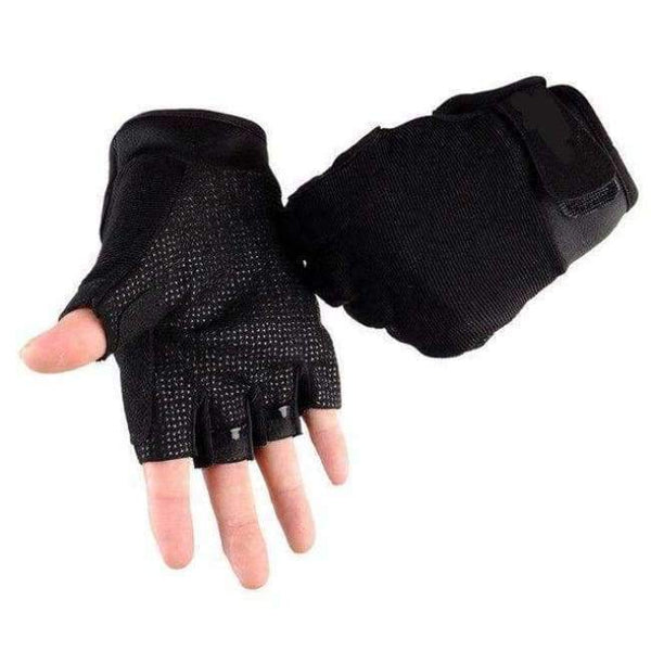 Planet Gates A Black / XL Army Tactical Half finger Bicycle Glove Camouflage Men Women Military Outdoor Sports Climbing Fitness Gloves Special Forces S64