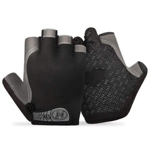 Planet Gates A- Black / XL Bike Cycling Gloves Anti-slip Anti-sweat Men Women Half Finger Gloves Breathable Anti-shock Sports Gloves Bike Bicycle Gloves