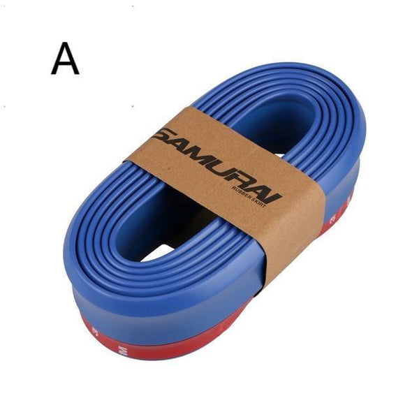 Planet Gates A Blue 2.5M Front Car Bumper Protector Rubber Car Protector Front Bumper Guards Lip Mouldings Splitter Chin Body Auto Bumper Exterior