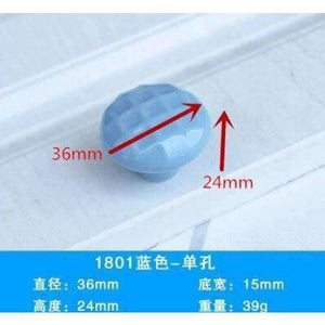 Planet Gates A Blue ceramic door handle cabinet knobs and handles wardrobe Drawer Cupboard pulls Dresser Knob furniture accessories home decor
