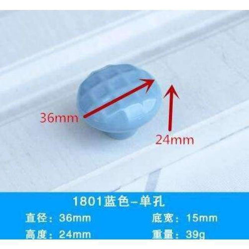 Planet Gates A Blue ceramic door handle cabinet knobs and handles wardrobe Drawer Cupboard pulls Dresser Knob furniture accessories home decor