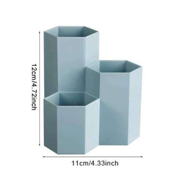 Planet Gates A Blue Office Organizer Box Makeup Cosmetic Holder Make Up Tools Storage Boxes Brush Stationery Case Jewelry Display Rack Organization