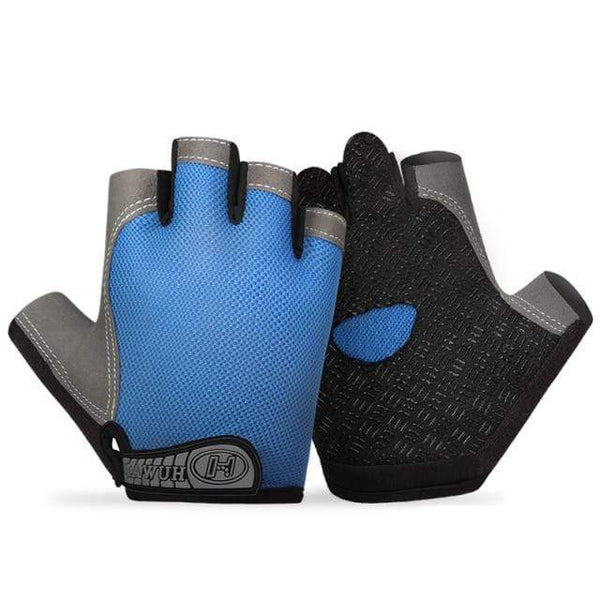 Planet Gates A- blue / XL Bike Cycling Gloves Anti-slip Anti-sweat Men Women Half Finger Gloves Breathable Anti-shock Sports Gloves Bike Bicycle Gloves