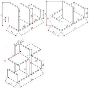 Planet Gates A brown Simple Combination Bookshelf Desktop Stands Creative student Desktop Bookcase Storage Cabinet Home Furniture
