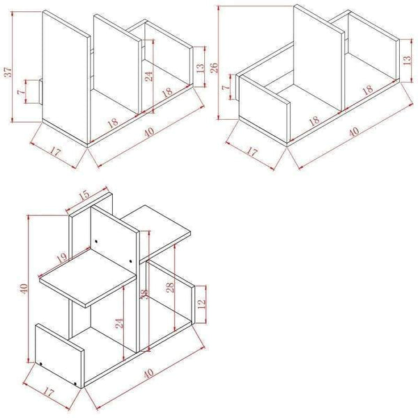Planet Gates A brown Simple Combination Bookshelf Desktop Stands Creative student Desktop Bookcase Storage Cabinet Home Furniture