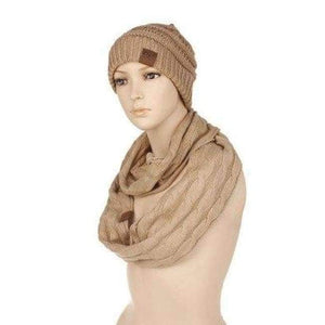 Planet Gates A Camel Scarf And Hat Sets CC Ponytail Beanie Winter Cap Women Scarves Neck Warmer Skullies Beanies Knitted Caps Casual Men Woolen Hats