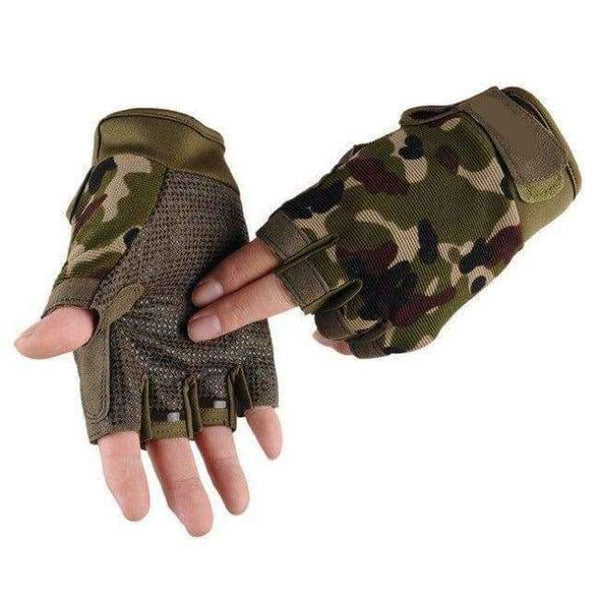 Planet Gates A Camouflage / XL Army Tactical Half finger Bicycle Glove Camouflage Men Women Military Outdoor Sports Climbing Fitness Gloves Special Forces S64