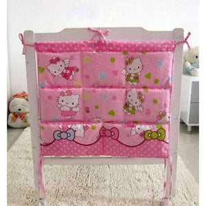 Planet Gates A Cartoon Rooms Nursery Hanging Storage Bag Baby Cot Bed Crib Organizer  60*52cm Toy Diaper Pocket for Newborn Crib Bedding Set