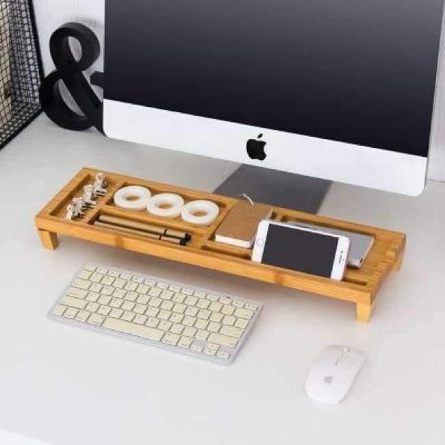 Planet Gates A / China Creative Desk Organizer Office Stationery Holder Bamboo Desk Pen Holder Multifunction Box For Office Desk Accessories