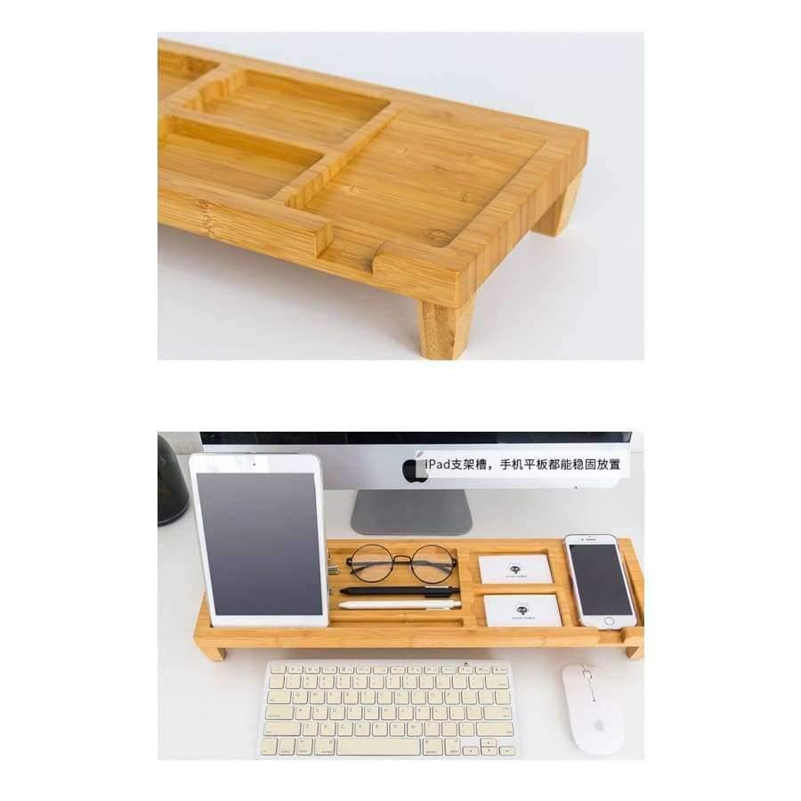 Planet Gates A / China Creative Desk Organizer Office Stationery Holder Bamboo Desk Pen Holder Multifunction Box For Office Desk Accessories