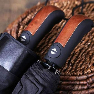 Planet Gates A / China English style Umbrella Men Automatic 10Ribs Strong WindResistant 3 Folding Umbrella Rain Business Male Quality Parasol