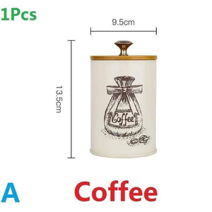 1-3Pcs Storage Tanks Steel Kitchen Utensils Multifunction Color Tea Coffee Sugar Square Box Case Househould Quality Beautiful