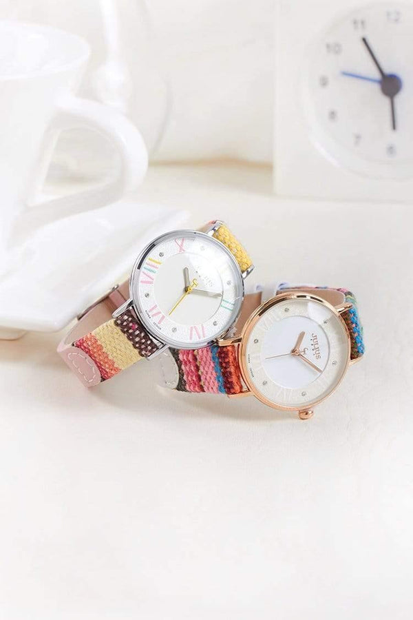 Planet Gates A Coffee Drama Lady Women's Watch Japan Movt Rhinestone Fashion Clock Hours Dress Bracelet Leather Girl Birthday Gift Box
